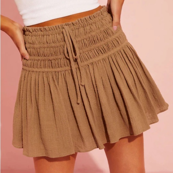 Vici Pants - VICI Brown Cotton Skort - Size Small - NWT